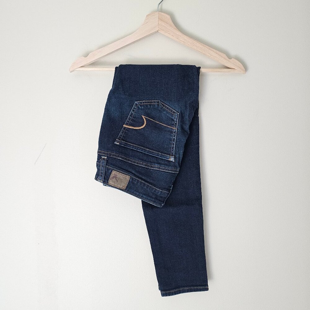 American Eagle Super Stretch Jeggings - 2014 - Dark Wash - Sz 0 Short